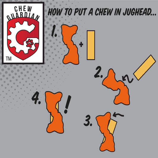 Himalayan Dog Chew Jughead Large Dog Chew Holder, Secures Chews for Dogs, Chew Smarter and Longer, Stimulate Your Dog, Holds Yak Chews, 1 Dog Toy