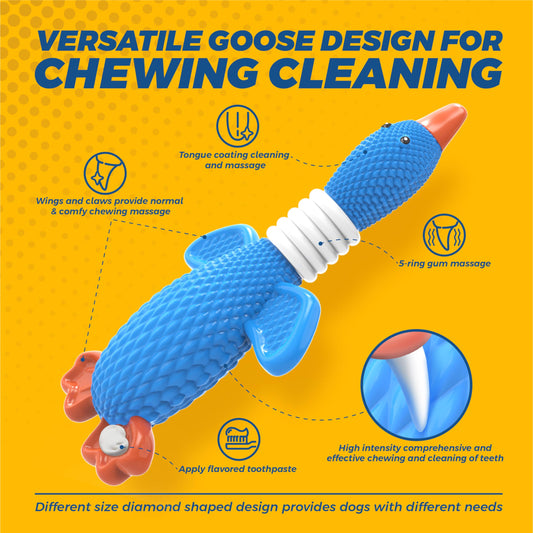 Vitscan Upgraded Nylon Goose Dog Toys for Aggressive Chewers,Tough Dog Toys for Large Dogs Medium Breed,Durable Dog Chew Toys for Teething,Heavy Duty Bone Indestructible Dog Toy