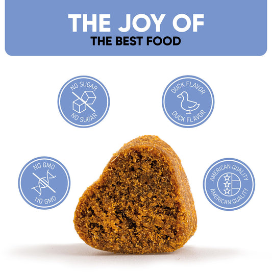 Calming Chews for Dogs with Hemp Oil - Dog Calming Treats with Duck Flavour - Aid During Thunderstorms, Fireworks, Separation, Car Rides - Hemp Dog Treats for Calming Support - 180 Chews