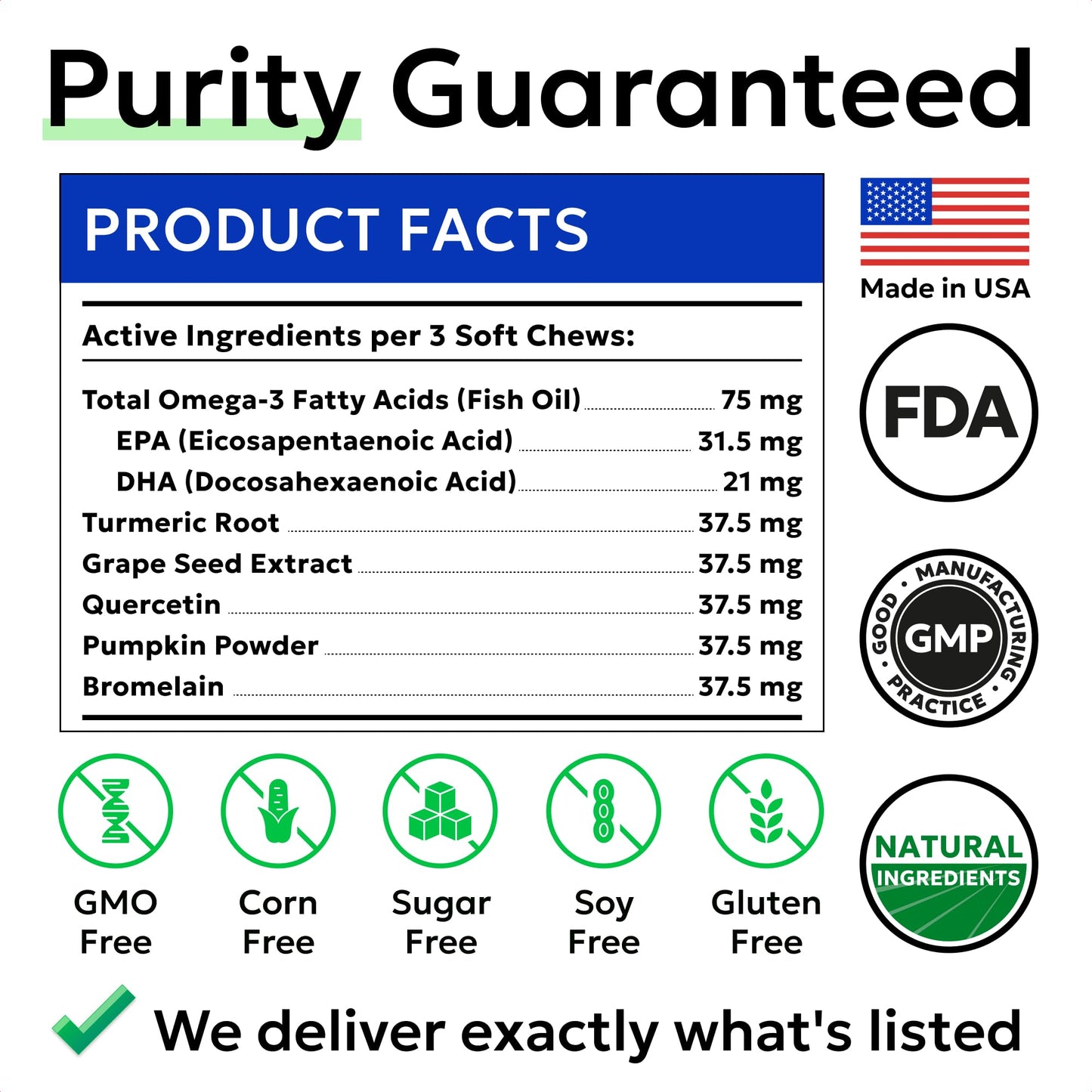 BARK&SPARK Dog Allergy Relief Chews - Anti-Itch Skin & Coat Supplement - Omega 3 Fish Oil - Itchy Skin Relief Treatment Pills - Itching&Paw Licking - Dry Skin&Hot Spots - (60 Immune Treats - Chicken)