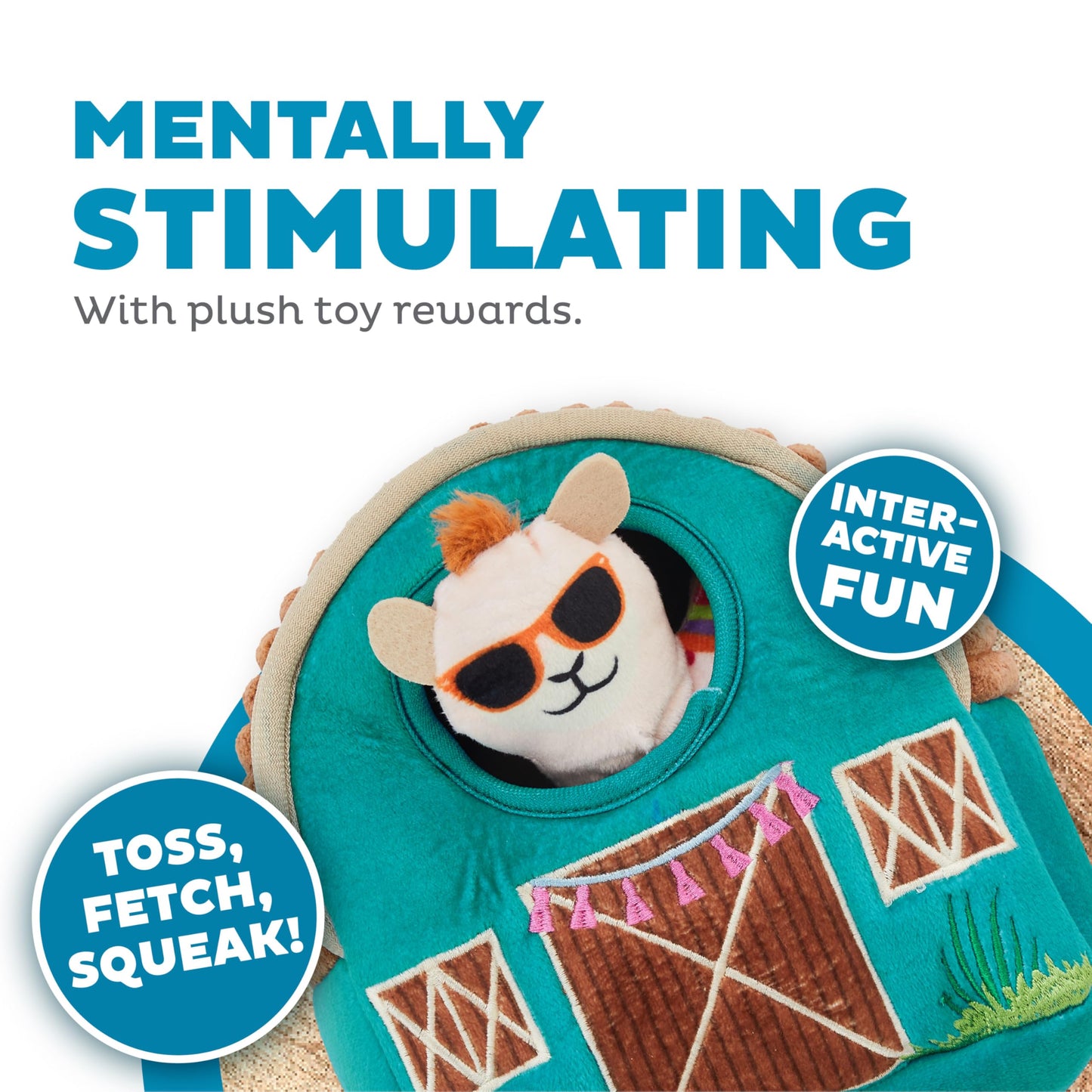 Outward Hound Hide A Llama Plush Dog Toy Puzzle