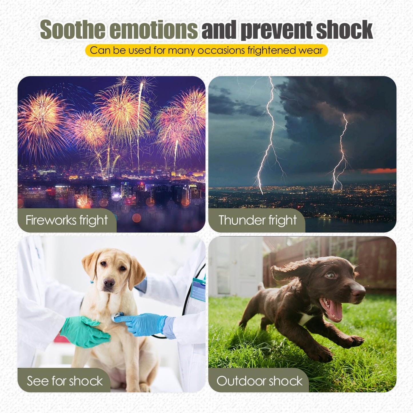 ODSSTAIPS Dog Anxiety Vest Hoodie,Dog Thunder Jacket Thunderstorm,Travel and Vet Visits,Blue XS