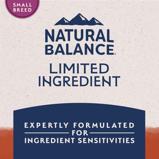Natural Balance Limited Ingredient Small Breed Adult Grain-Free Dry Dog Food, Salmon & Sweet Potato Recipe, 4 Pound (Pack of 1)