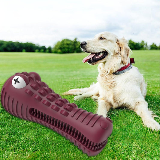ZP-PY Dog Chew Toys for Aggressive Chewers – Alligator Dog Chew Toy for Large, Medium & Small Dogs – Tough Natural Rubber for Teeth Cleaning – Squeaky Interactive Dog Toys to Keep Them Busy