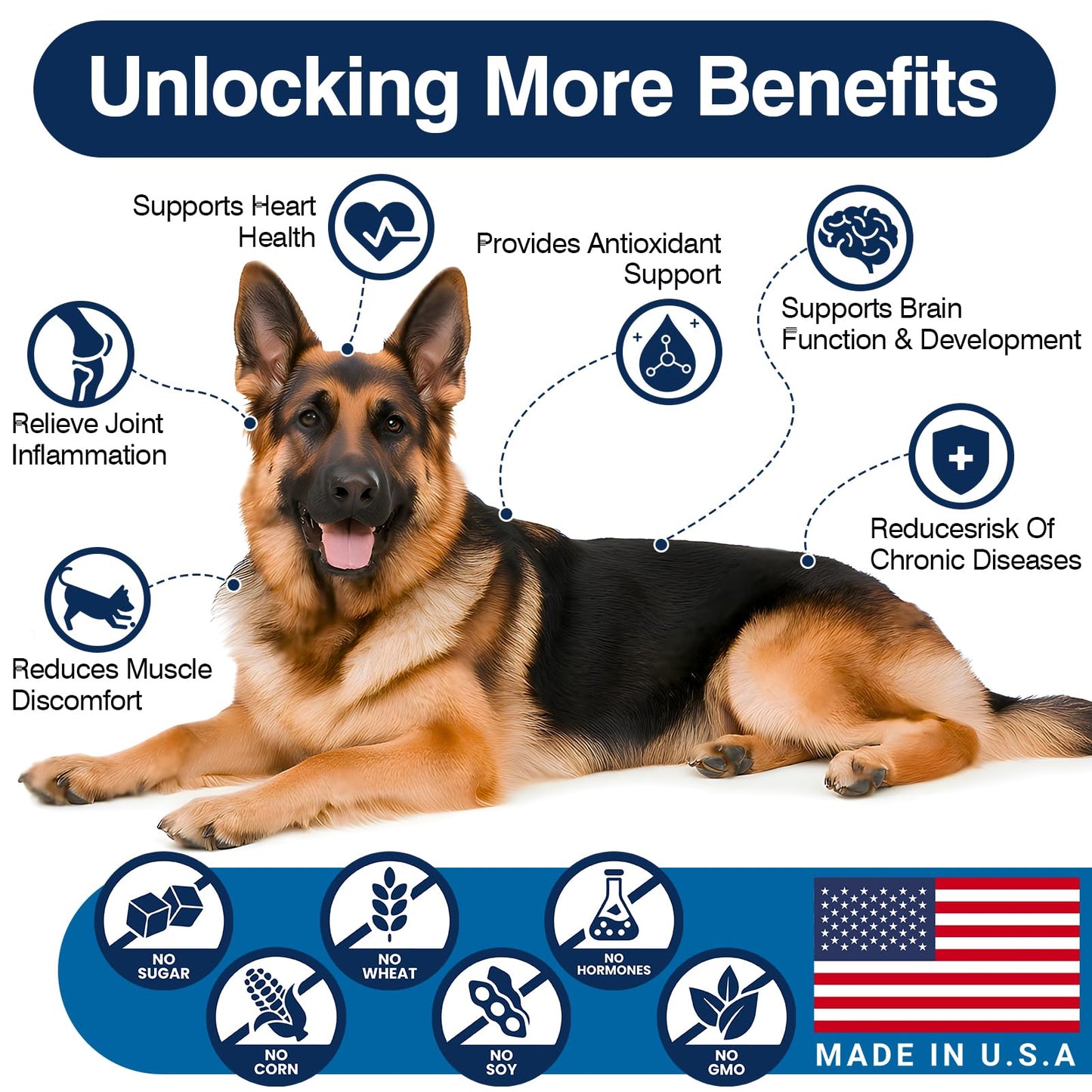Omega 3 Skin and Coat Supplement for Dogs 200 Chews Dog Fish Oil Supplements with EPA & DHA Fatty Acids Dry Skin Relief for Dogs Shedding Allergy Itching Promotes Heart Hip Joint Health