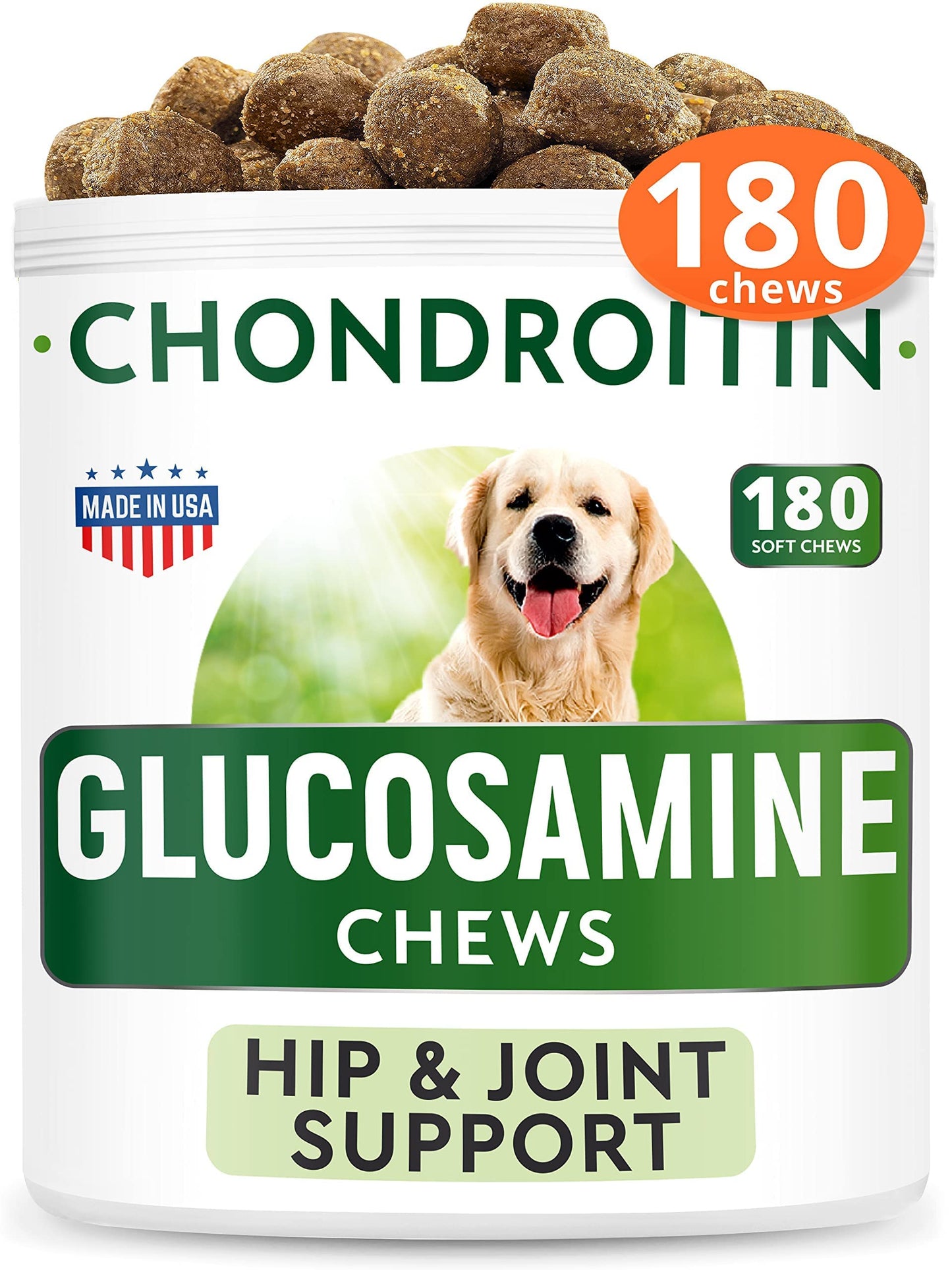 Calming Hemp Treats for Dogs + Glucosamine Dog Treats Bundle - Hemp Oil + Chondroitin, MSM, Omega-3 - Anxiety Relief + Stress Relief + Joint Pain Relief - Hip & Joint Care - Made in USA - 300 Chews