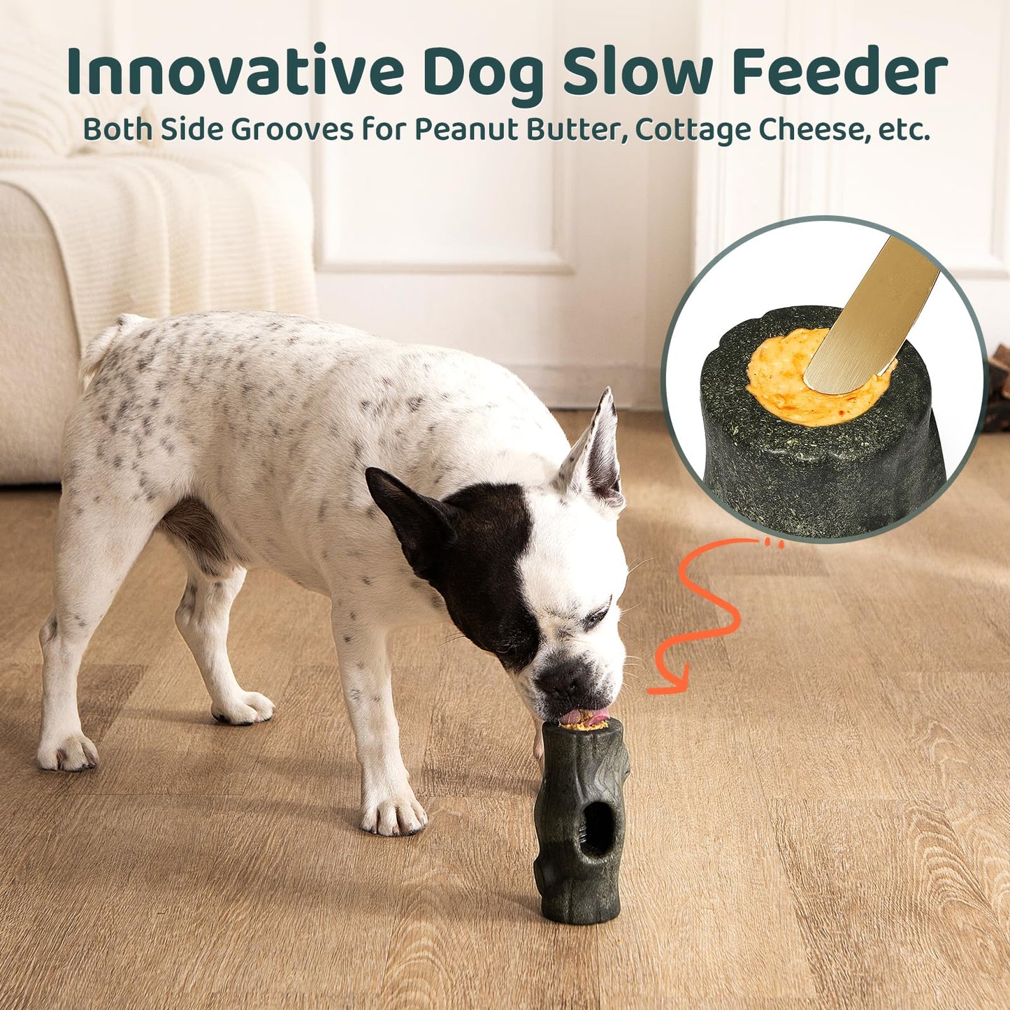 MENGJINGO Interactive Dog Toys for Aggressive Chewers, Long-Lasting Frozen Dogs Treat Holder to Keep Them Busy, Indestructible Dog Enrichment Toys - Reduce Anxiety, Safe for Large/Medium Breed