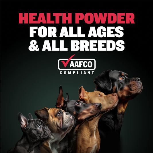 Bully Max 7-in-1 Dog Multivitamin Powder with Omega 3, 6, Glucosamine & Chondroitin for Immune System, Digestive & Joint Health - Food Topper, Vitamins & Supplements for Puppy & Adult Dogs, 13Oz Bag