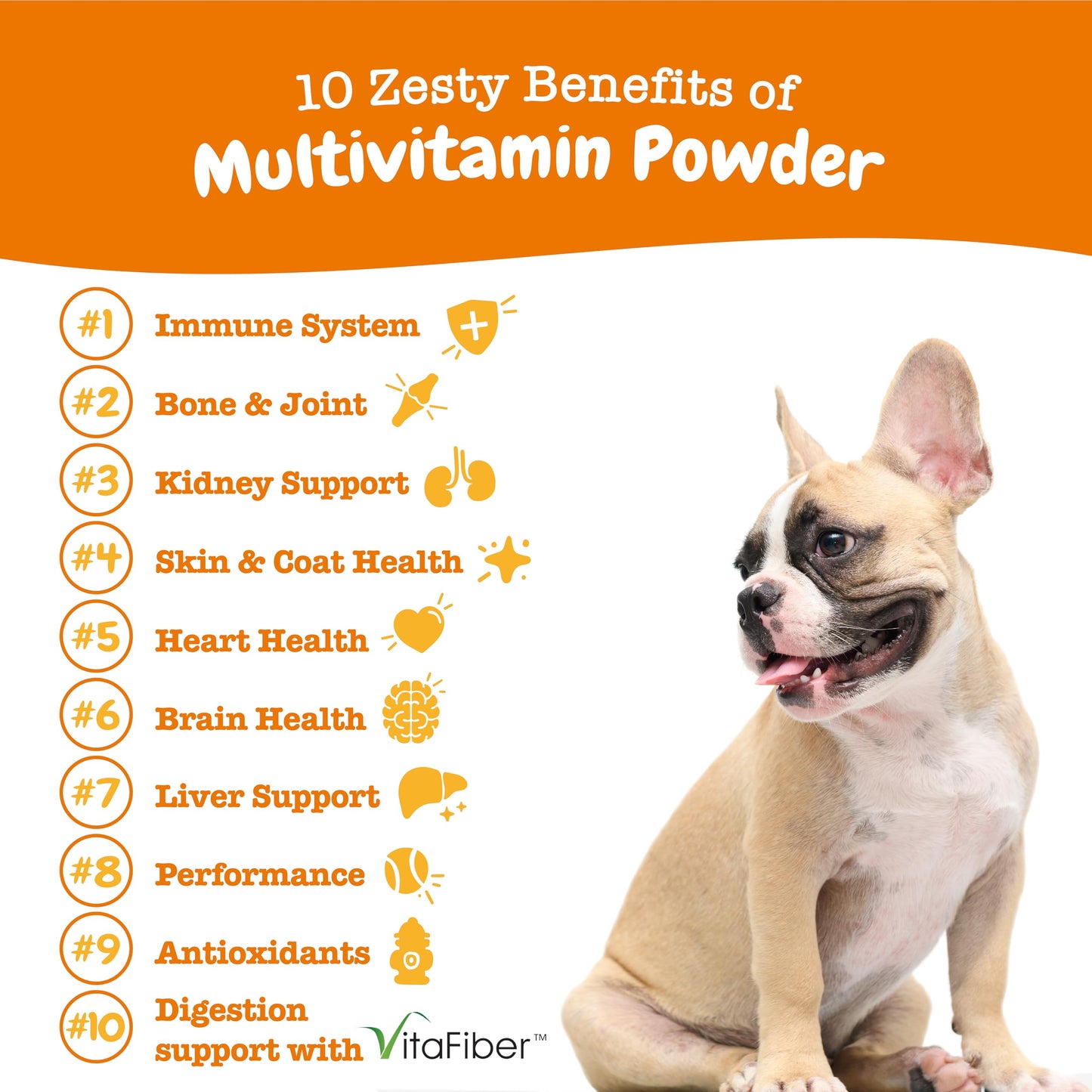Zesty Paws Wild Alaskan Omega-3 Blend Pollock + Salmon Oil + Multivitamin Powder for Dogs