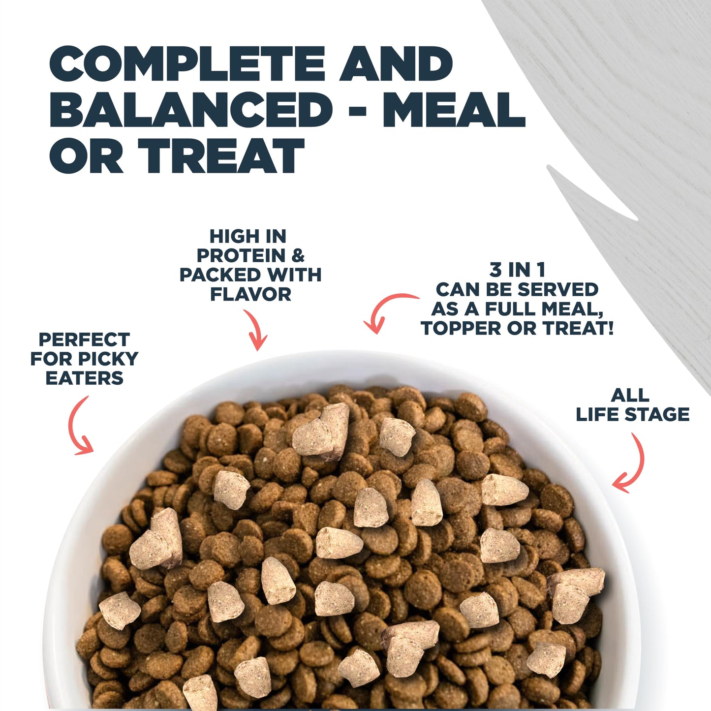 Blackwood Dog Food Topper, Cod and Salmon Recipe, 8 Ounce, High Protein with Omega 3 Fatty Acids, Use as Training Treat, Meal, or Topper