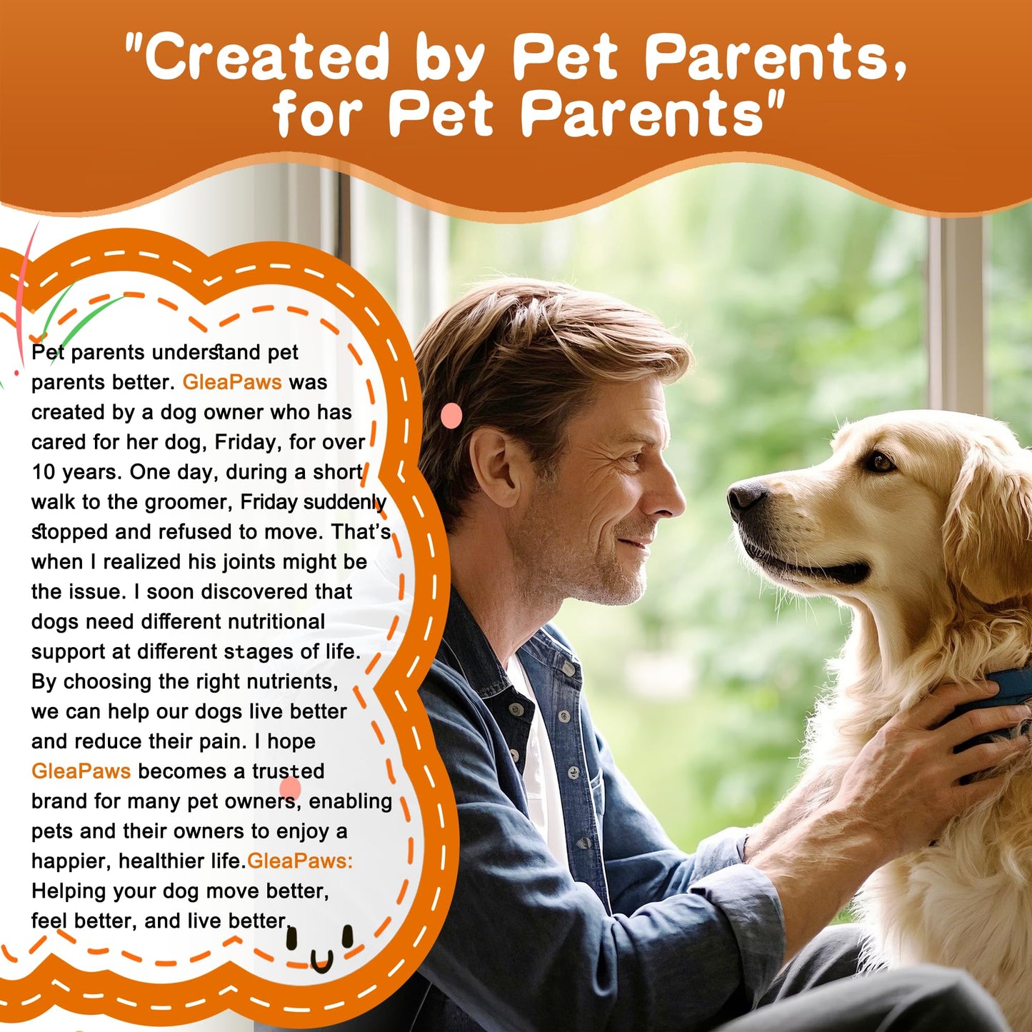 GleaPaws Dog Allergy & Itch Relief Supplement - Salmon Oil Omega-3, Omega-6, Vitamin B1/B2/B6, Colostrum Probiotics for Seasonal Allergy, Hot Spots, Paw Licking, 100 Chews, Store in Dry Place