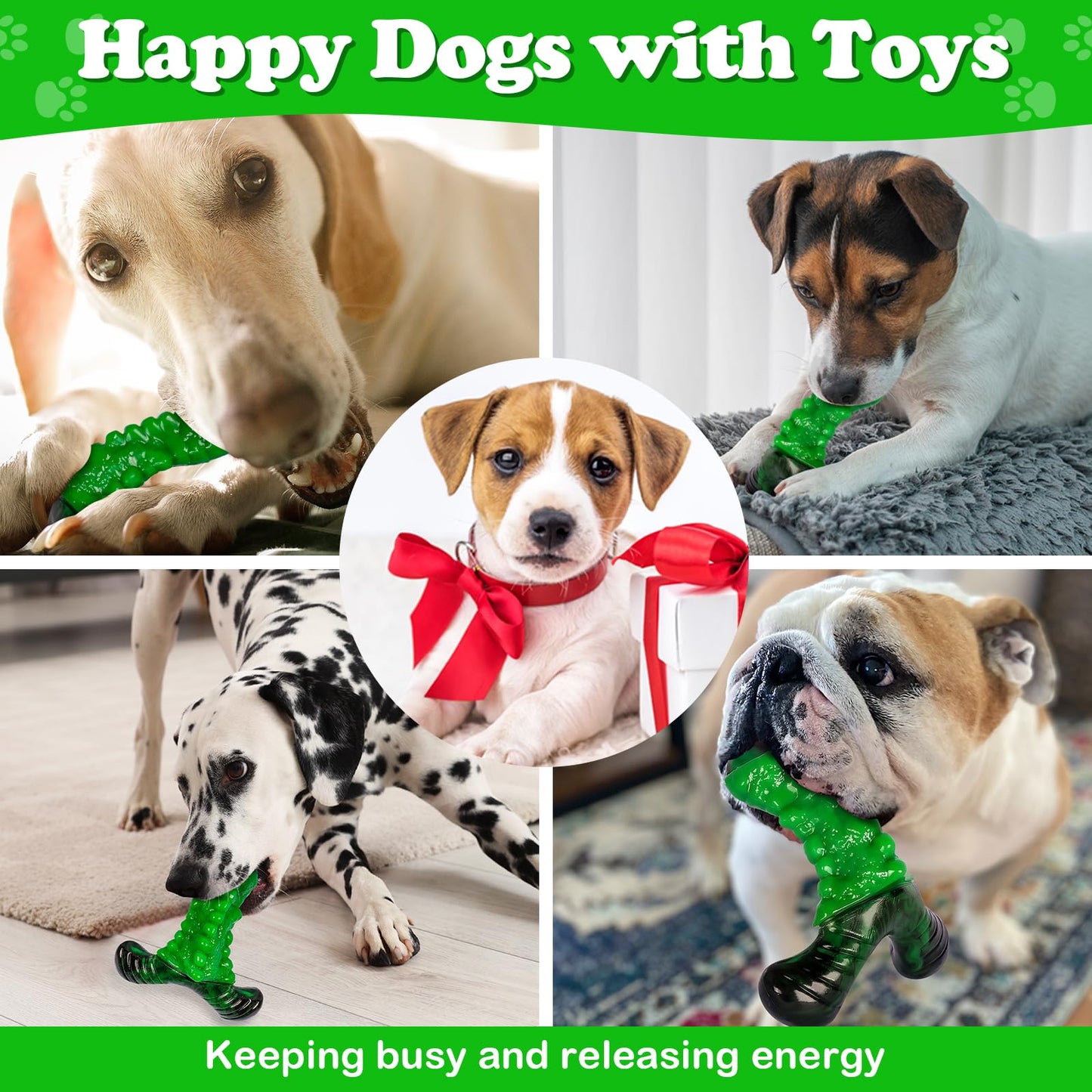 Apasiri Aggressive Chewers Dog Chew Toys: Tough Dog Toys for Aggressive Chewers Large Breed, Indestructible Dog Toy for Aggressive Chewers