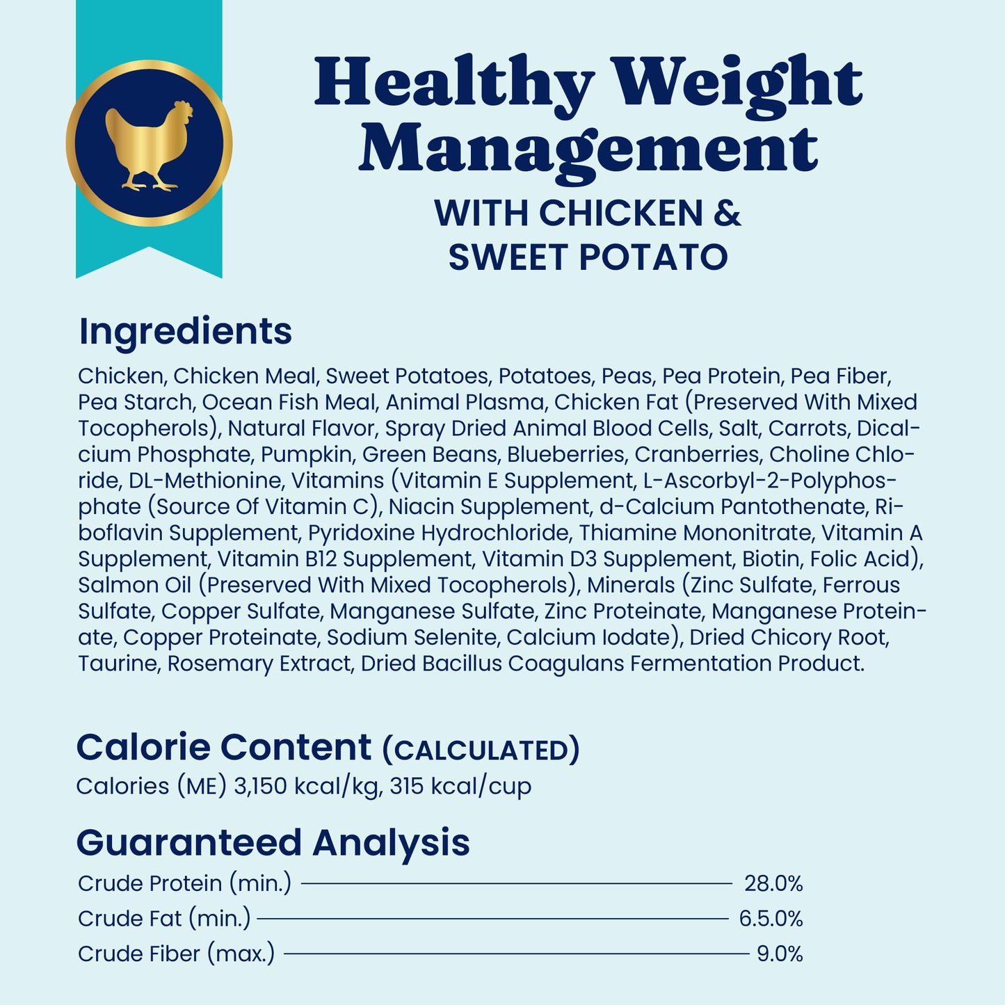 Solid Gold Healthy Weight Management Dry Dog Food for Adult & Senior Dogs - Real Chicken, Probiotics & Omega 3 Fish - Grain Free Dry Dog Food for Healthy Weight & Gut Health - Nutrientboost – 22LB