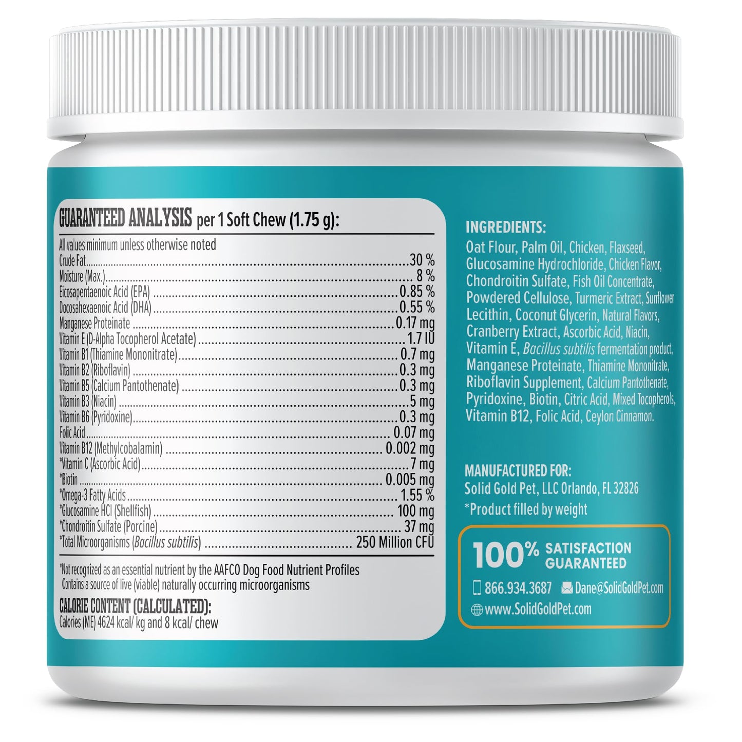 Solid Gold Senior Dog Multivitamin - Dog Vitamins Chewable Supplements - All-in-One Heart, Joint, Immune, Brain, Liver, Eye, Skin & Coat Support w/Vitamin C, B12, Probiotics & Antioxidants - 120ct