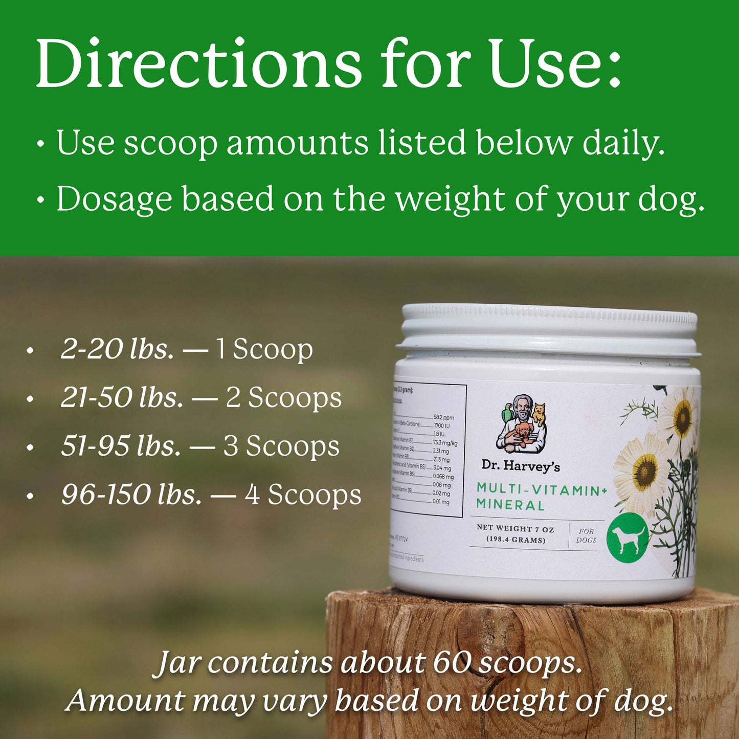 Dr. Harvey's Herbal Multi-Vitamin and Mineral Supplement for Dogs (7 Ounces)