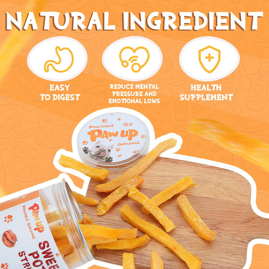 PAWUP Sweet Potato Dog Treat Soft, Chicken Jerky Dog Treats w/Taurine Dog Training Treats for Small Medium Large Dog