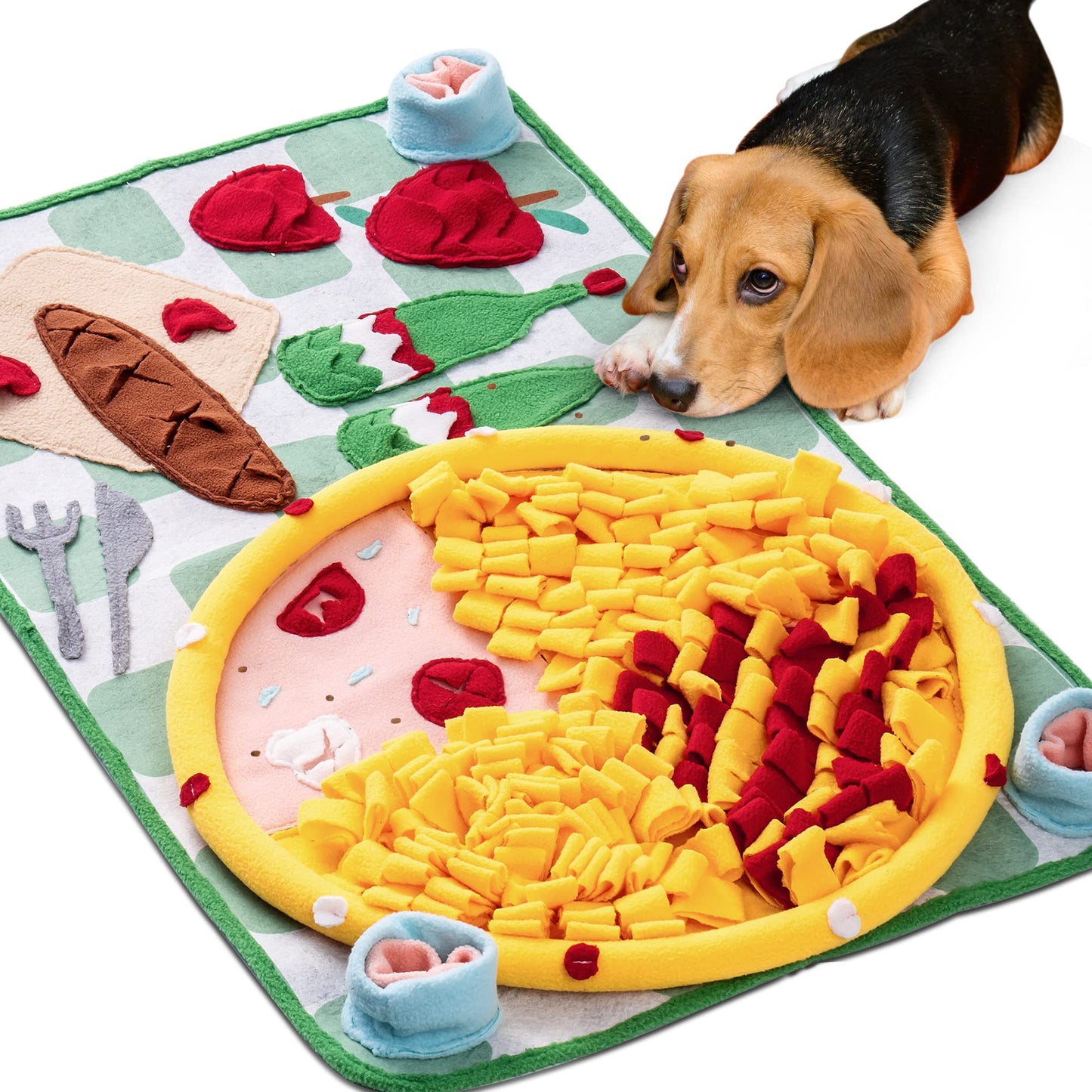 Snuffle Mat for Dogs - Encourages Natural Foraging Skills, Medium