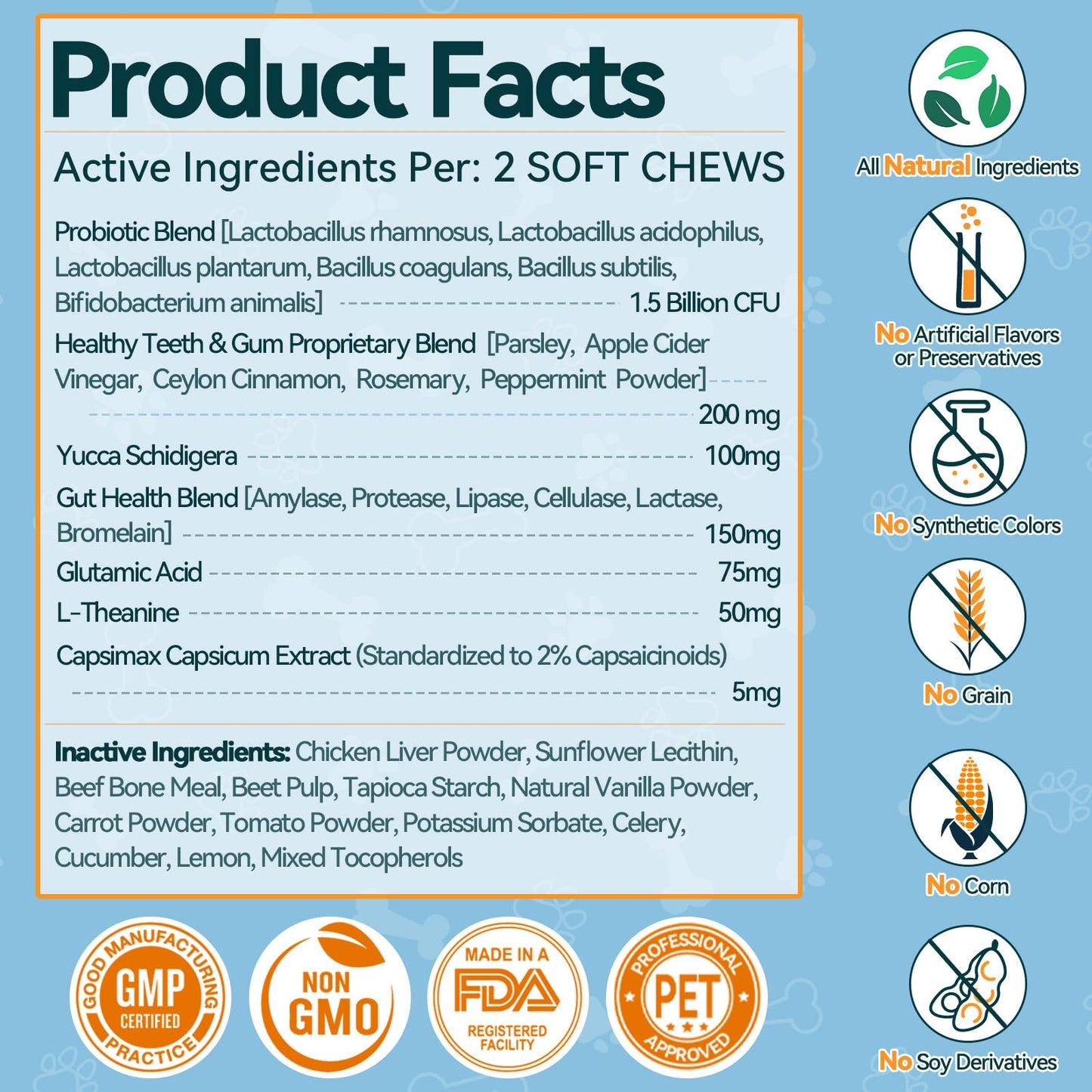 No Poo Chews for Dogs - 200 Chews Coprophagia Deterrent for Dogs - Stool Eating Deterrent with Probiotics & Enzymes for Digestive, Teeth Health & Immune - Stop Dog Poop Eating - Chicken Flavor