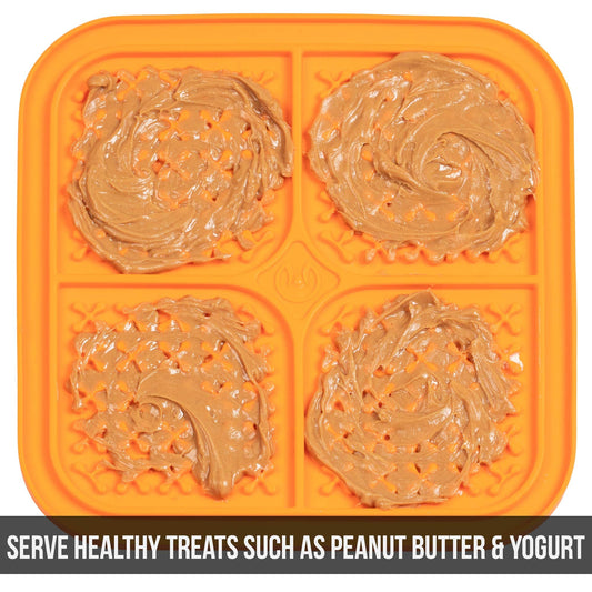 Hyper Pet IQ Treat Lick mat for Dogs, Dog Slow Feeder & Cat Lick mats | Great Alternative to Slow Feeder Bowls & Feeders | Perfect Dog Licking mat, Cat Puzzle & Enrichment Toys