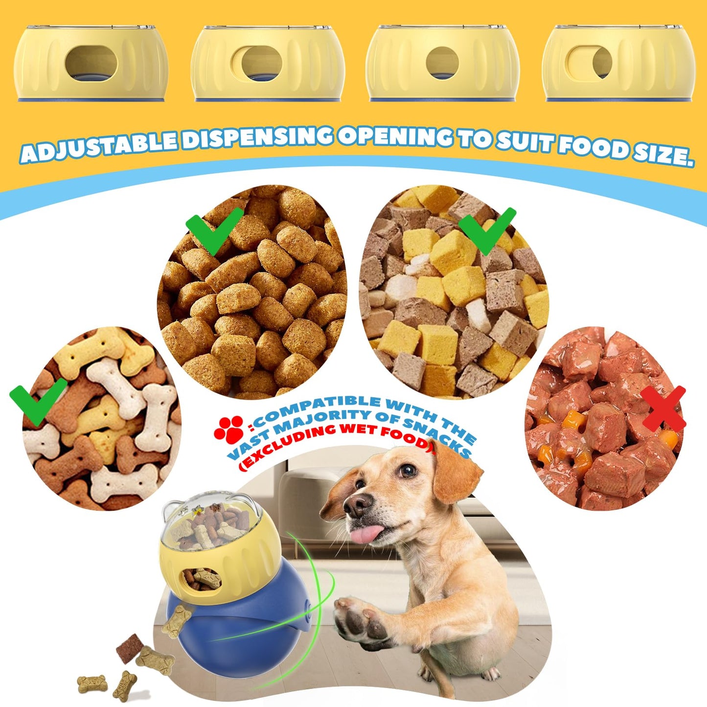 Interactive Dog Toys to Keep Them Busy, Treat Dispensing Slow Feeding Dog Enrichment Toys