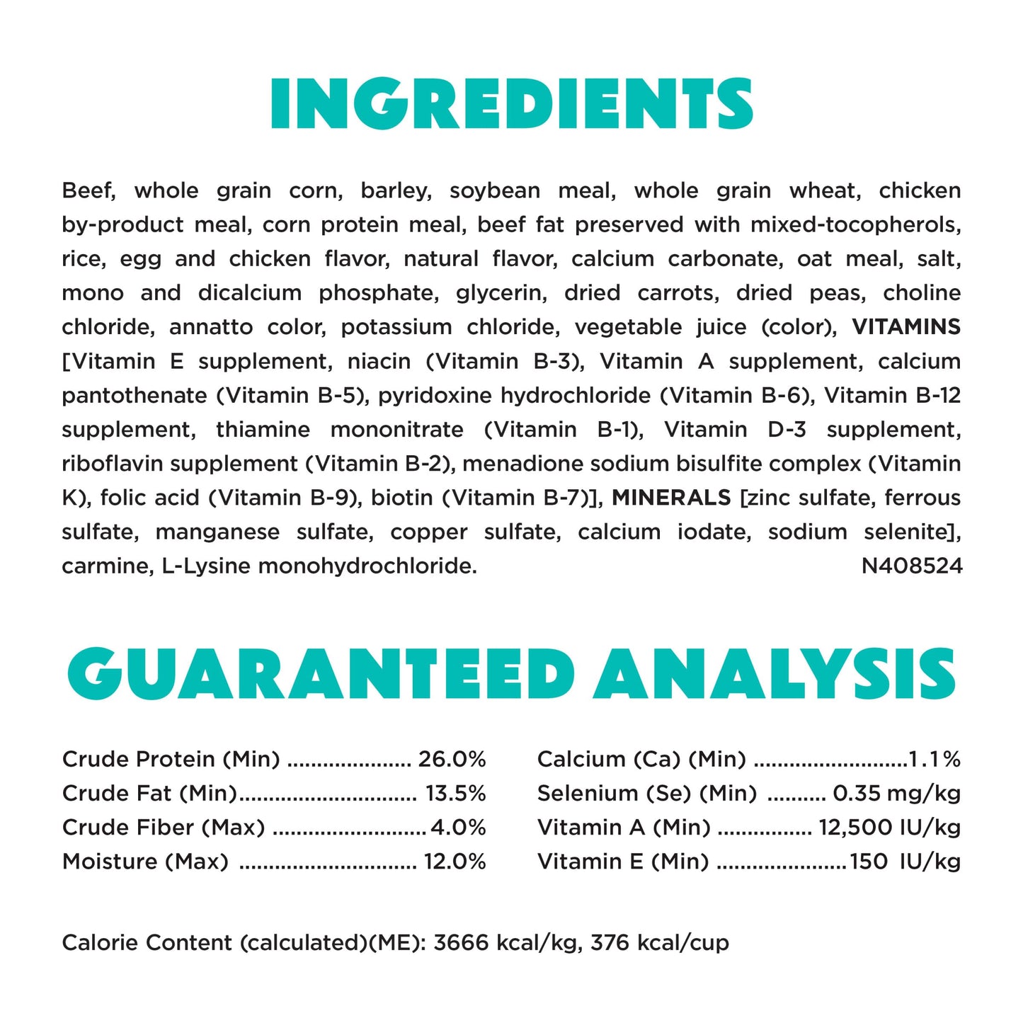 Purina Beneful Incredibites With Farm-Raised Beef Natural Small Breed Dry Dog Food With Added Vitamins, Minerals and Nutrients - (Pack of 4) 3.5 lb. Bags
