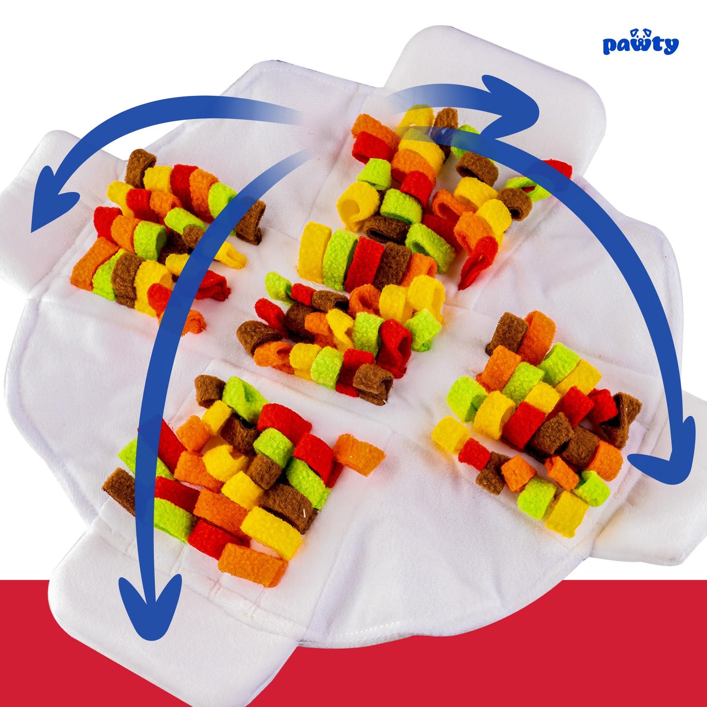 PAWTY Chinese Takeout Box - Snuffle Toy for Dogs - Interactive Dog Treat Puzzle - Mental Stimulation Enrichment DogToy - Cute and Funny DogGifts - Premium Quality Design - Small to Medium Dogs