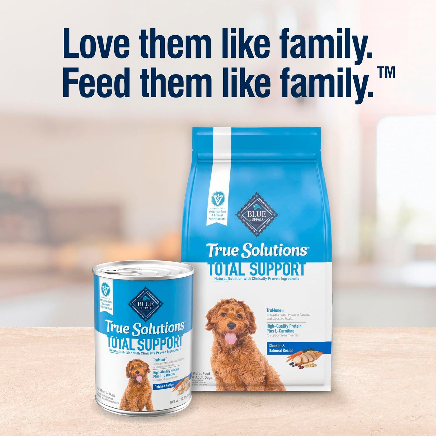 Blue Buffalo True Solutions Total Support Natural Dry Dog Food for Adult Dogs, Chicken, 11-lb. Bag