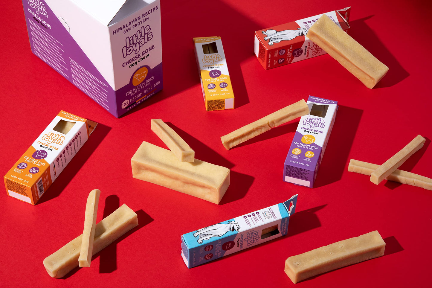 Little Loyals Cheese Bone Dog Chew x3 Small Bone 22g – Long lasting Soft Dog Treats for Small Dogs under 5kg – Suitable for Puppies, Adult & Senior Dogs – Based on Yak Cheese Himalayan Dog Chew Recipe