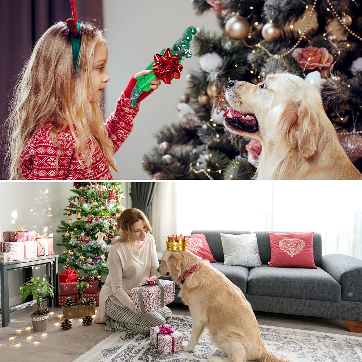 Fuufome Dog Chew Toys for Aggressive Chewers -Tough Dog Toy to Reduce Pet Anxiety and Boredom for Small, Medium, Large Breed