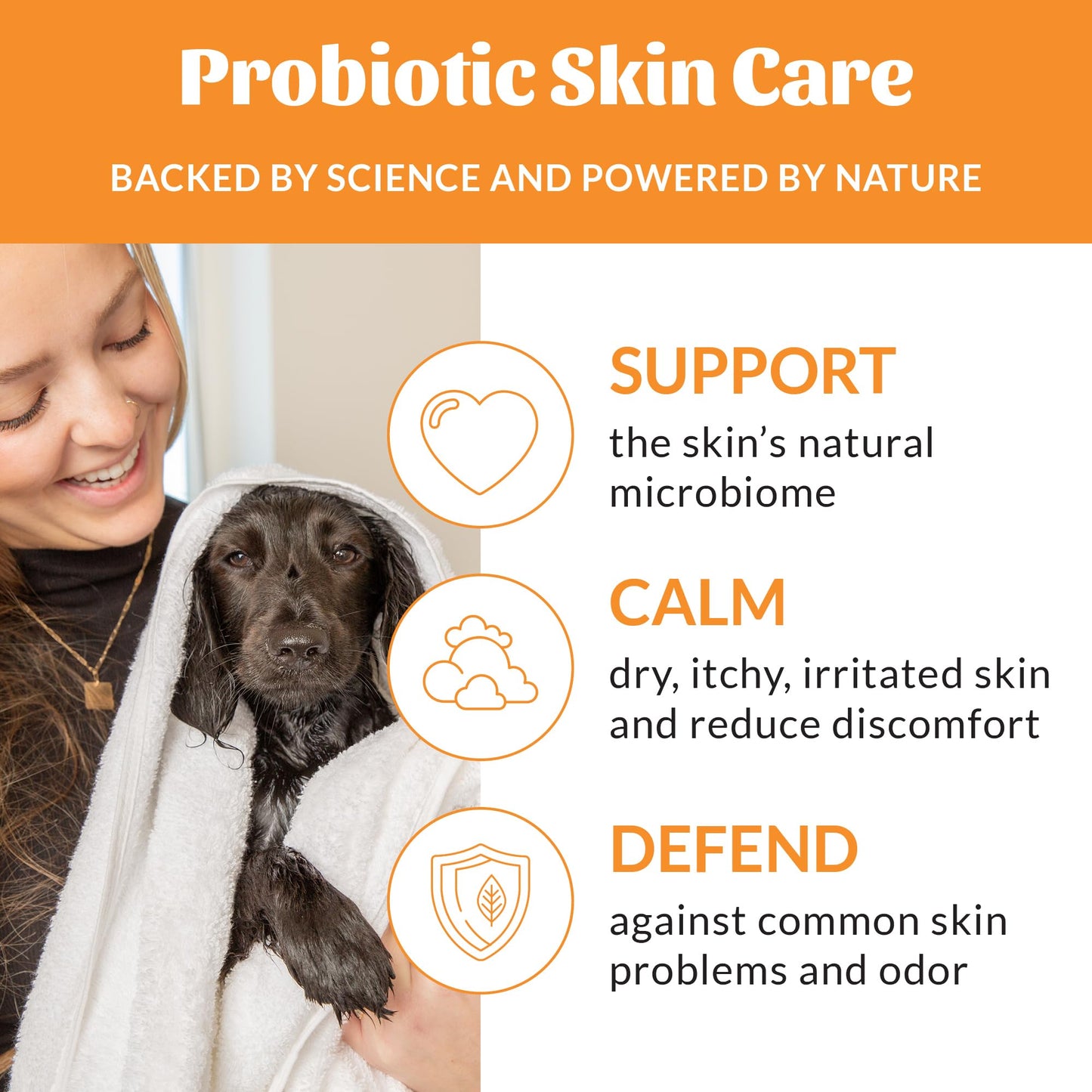 Skout's Honor Puppermint Probiotic Dog Shampoo - for Naturally Balanced and Healthier Looking Skin, Itchy Skin Relief, Healthy Coat & Skin, Avocado Oil, 16 oz