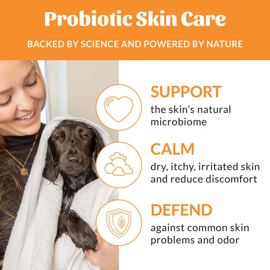 Skout's Honor Puppermint Probiotic Dog Shampoo - for Naturally Balanced and Healthier Looking Skin, Itchy Skin Relief, Healthy Coat & Skin, Avocado Oil, 16 oz