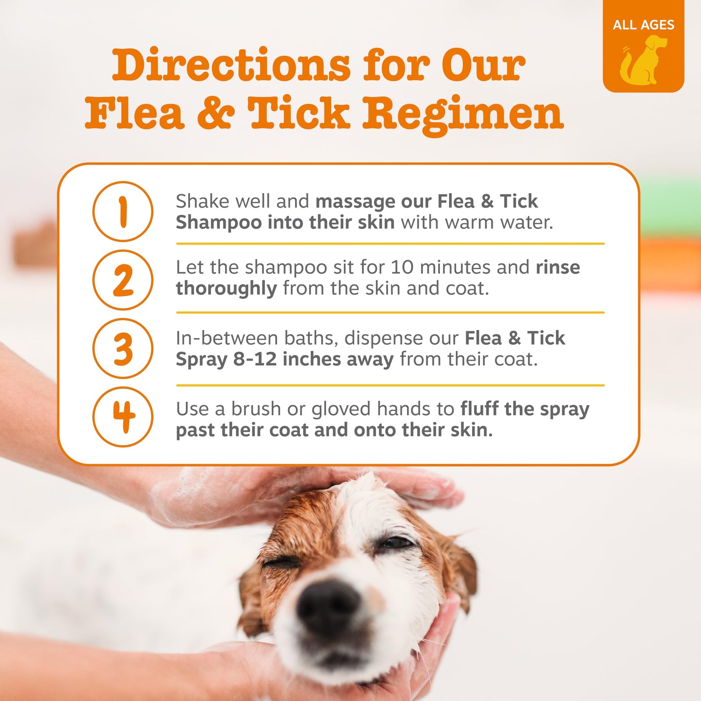 Zesty Paws Multivitamin Bites Chicken + Flea and Tick Shampoo for Dogs