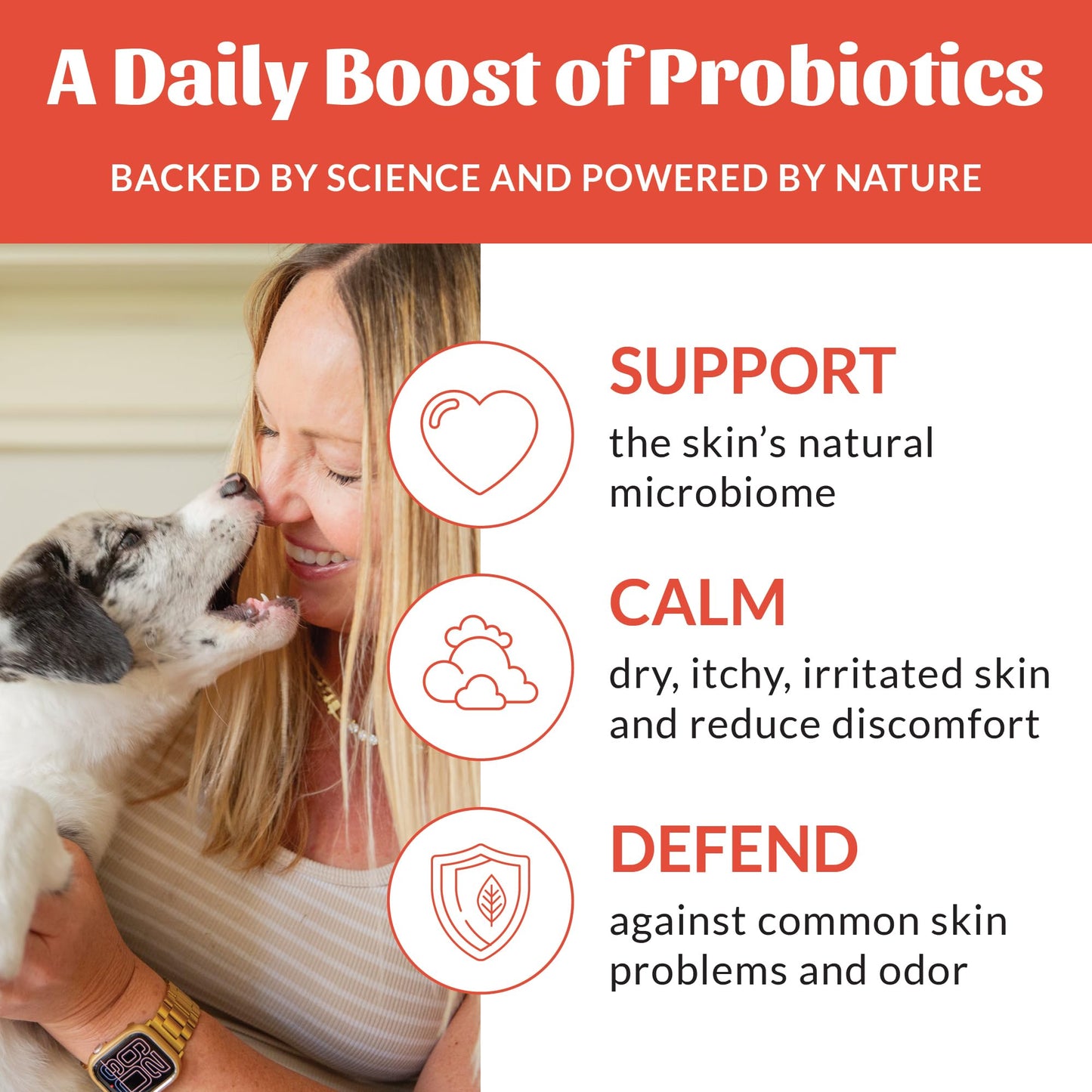 SKOUT'S HONOR Probiotic Itch Relief Spray for Pets - Non-Medicated, Fragrance-Free, Natural, Vegan, Long-Lasting Relief, with Soothing Aloe & Avocado Oil, 8 oz