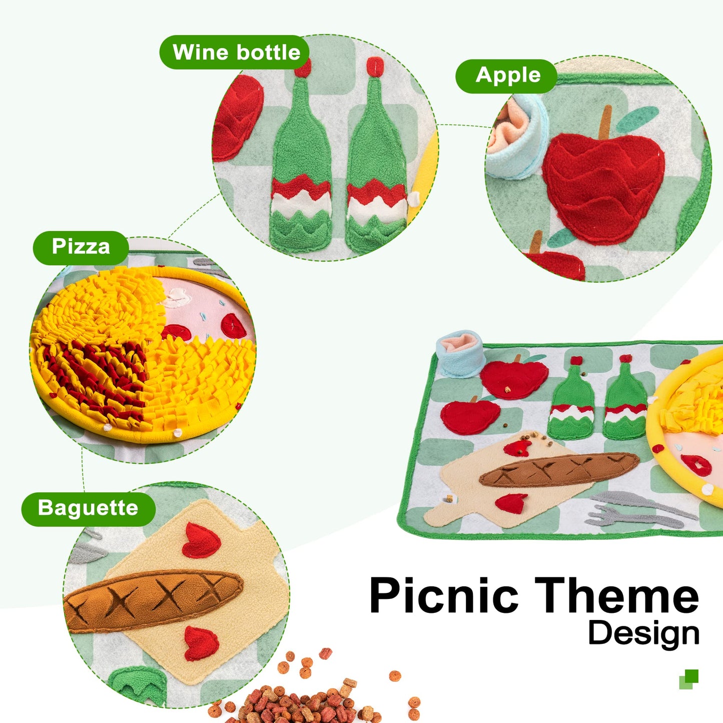 Snuffle Mat for Dogs - Encourages Natural Foraging Skills, Medium