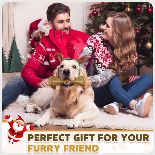 PUPTILY Dog Toys for Aggressive Chewers, Indestructible Bones for Aggressive Chewers, Tough Puppy Chew Toy for Heavy Duty Dogs, Big Dog Teething Toys with Durable Nylon for Large/Medium Breed Puppies