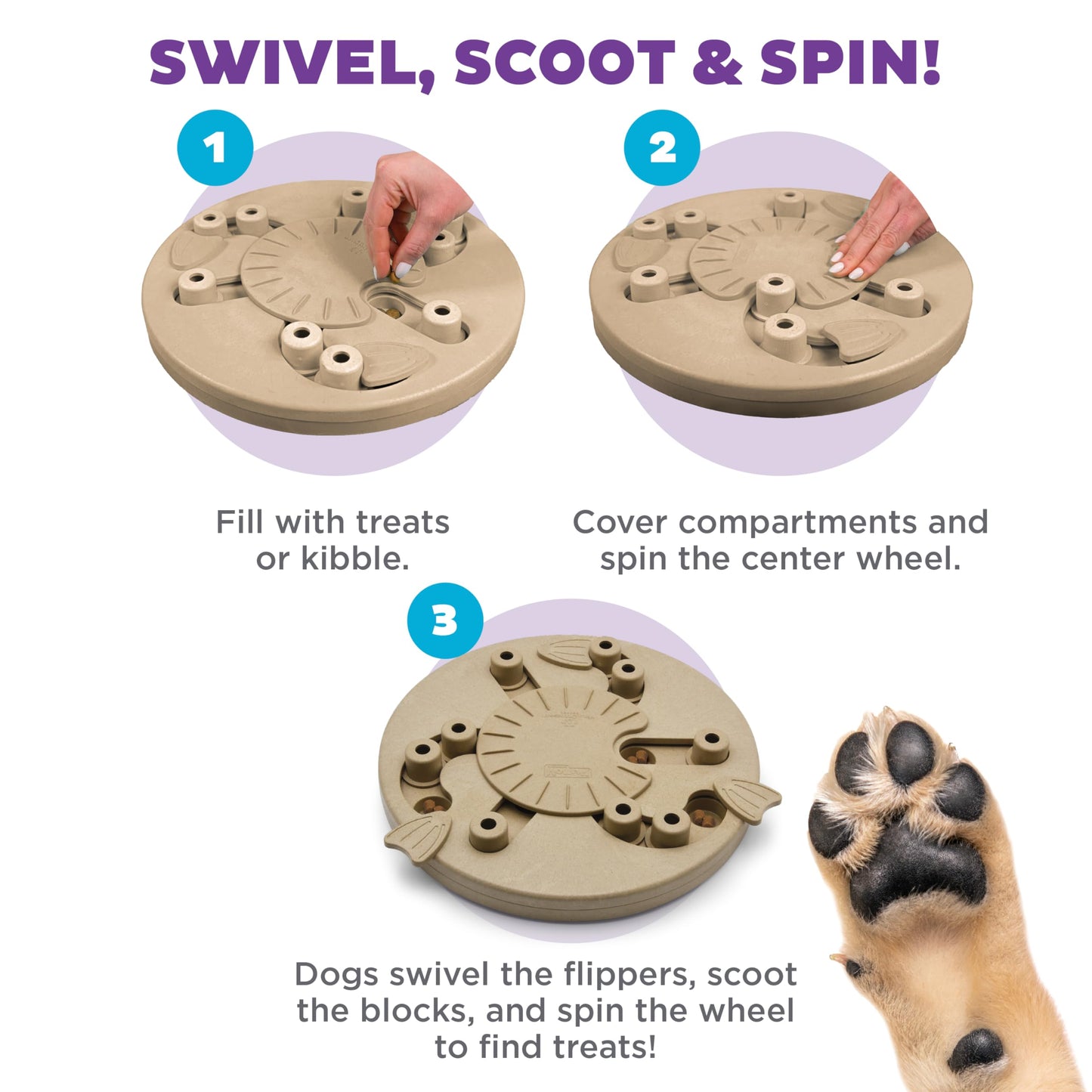 YXX-TECH Dog Puzzle Toys, Adjustable Dog Treat Dispensing,Interactive Dog Enrichment Toy to Keep Them Busy,Food Puzzles Ball for Dogs, Puppy Slow Feeder for Boredom