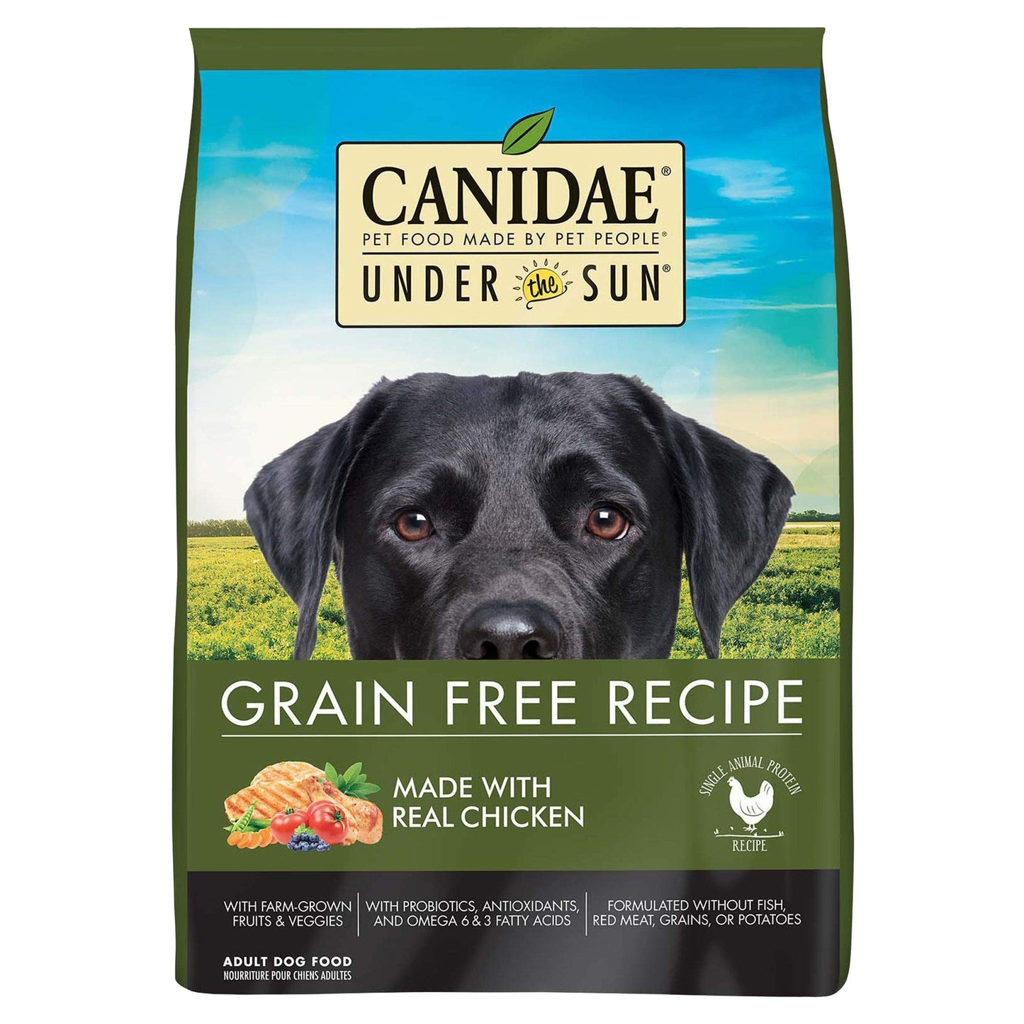 Canidae Under the Sun Premium Dry Dog Food For Puppies, Adults and Senior Dogs, Chicken Recipe, 40 Pounds, Grain Free