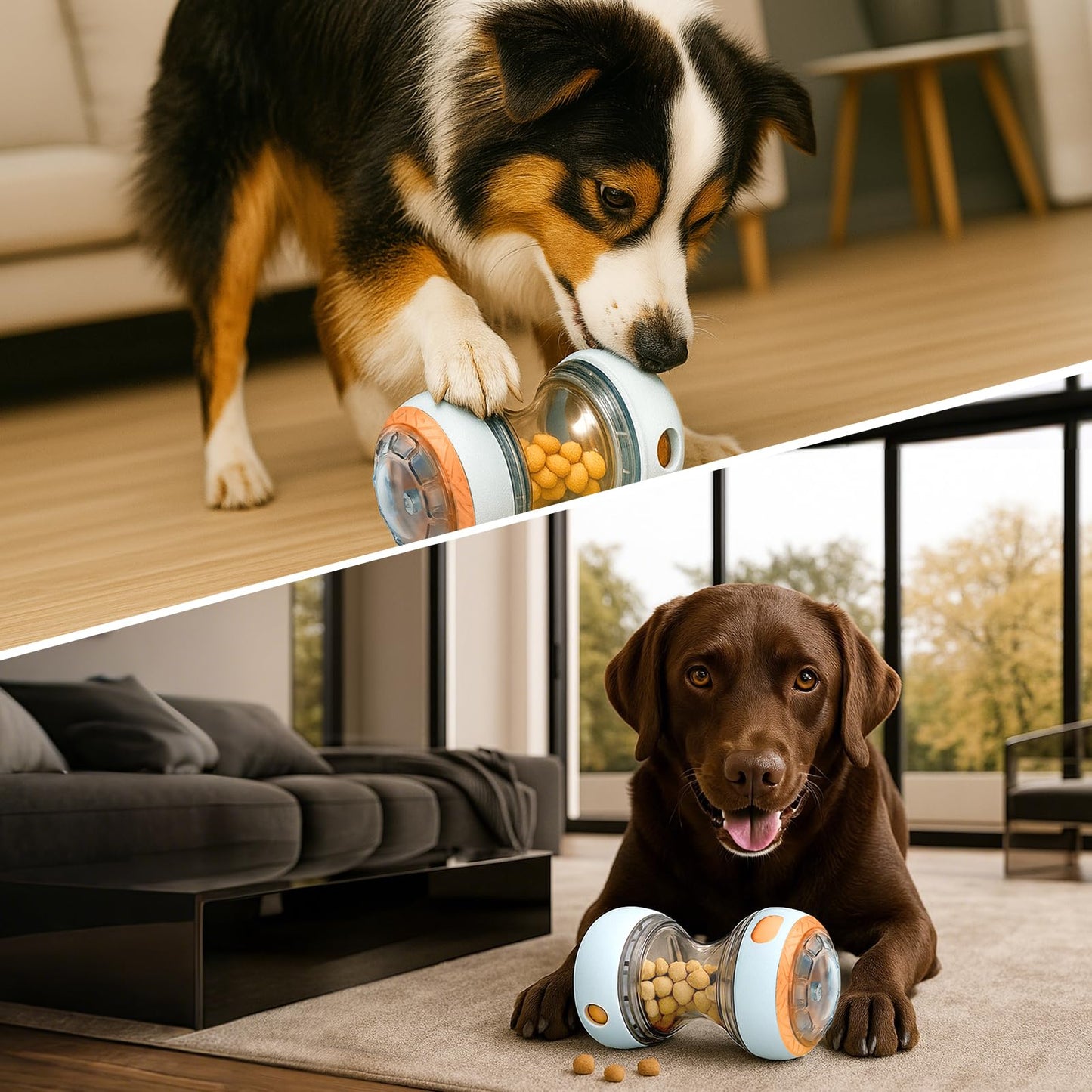 Kalimdor Interactive Dog Puzzle Toys for Boredom, Treat Dispensing Dog Toys, Dogs Enrichment Toy to Keep Them Busy, Treat Dispensing Slow Feeder,Mental Stimulation and Training