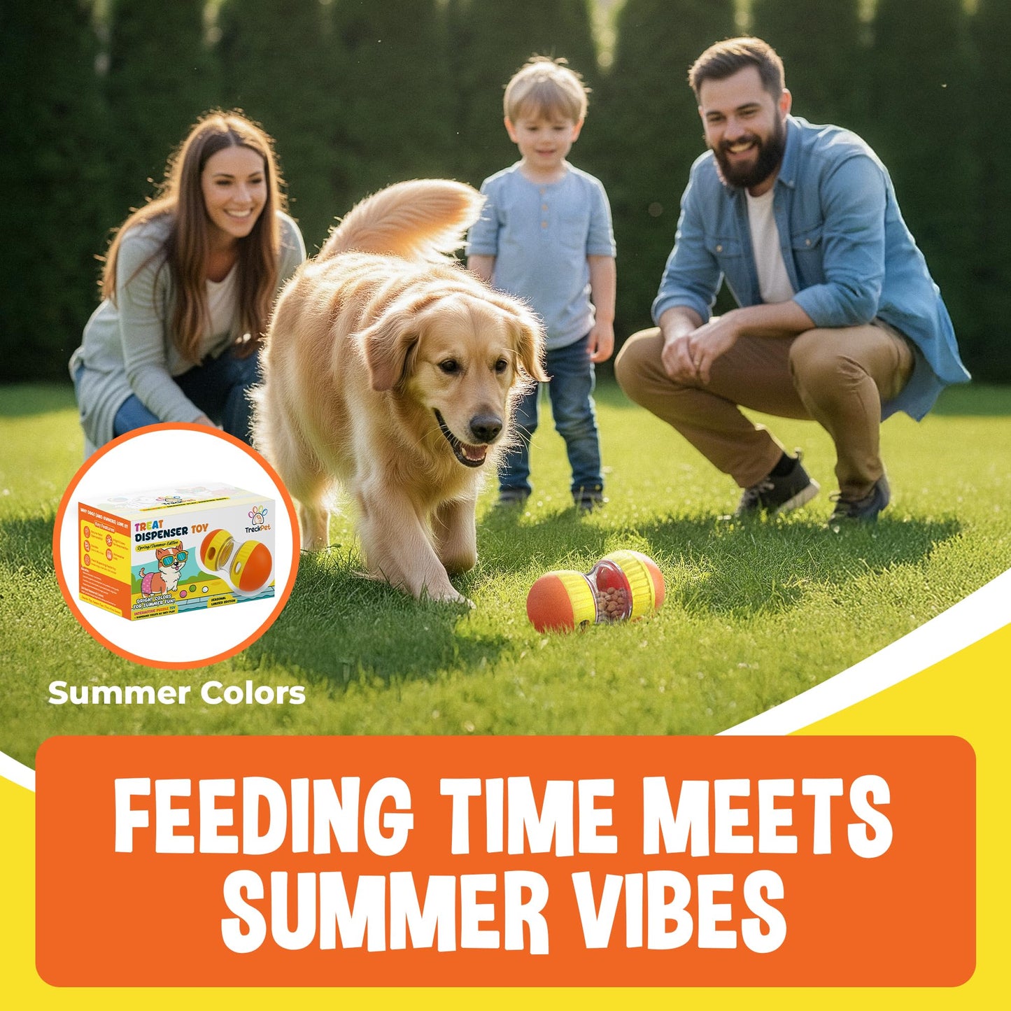 Puzzle Toys for Dogs – Enrichment Toys for Dogs-Interactive Dog Toy for Boredom – Dog Puzzle Feeder & Treat Dispensing Toy for Mental Stimulation –Durable & Fun Limited Summer Edition