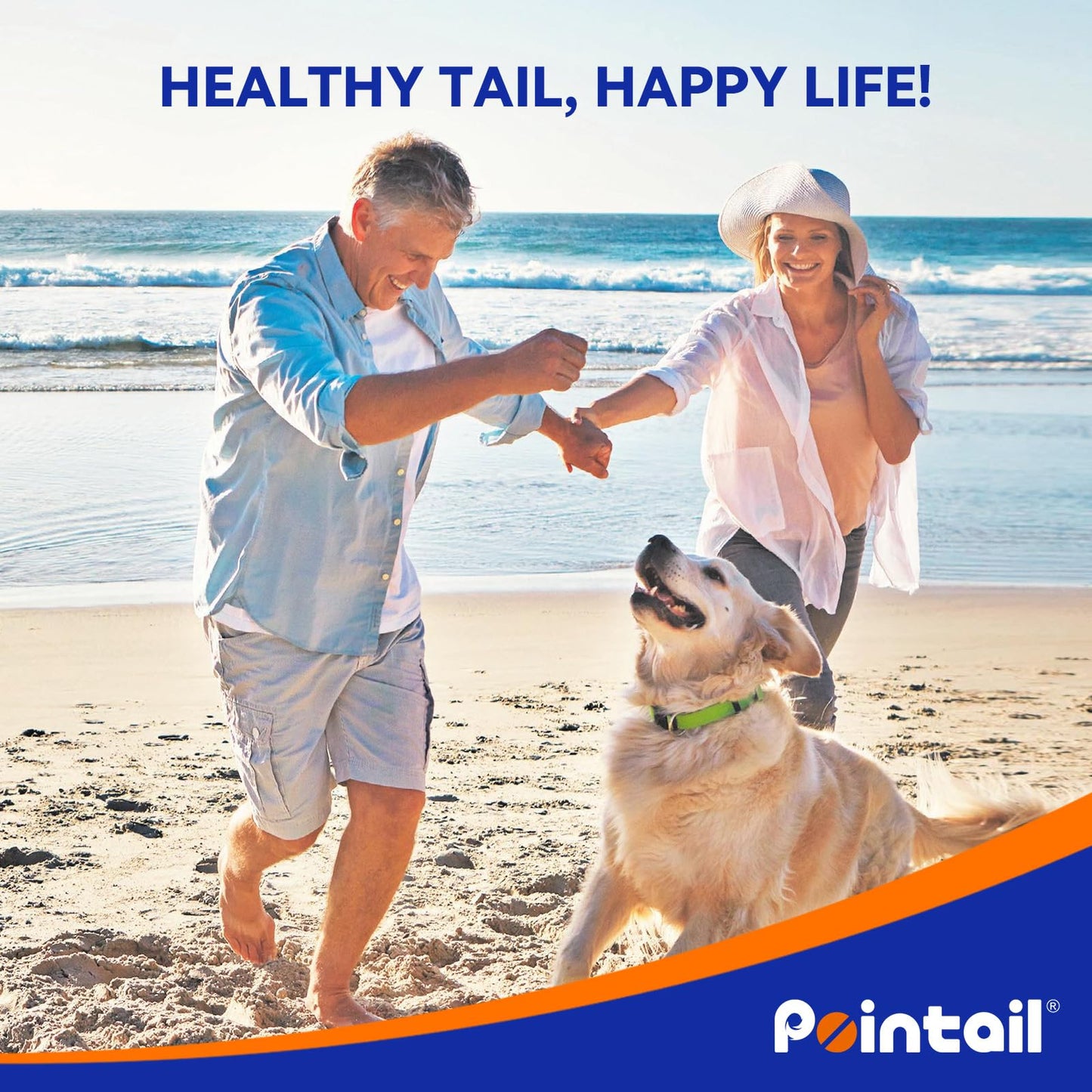 Pointail Dog Joint Supplement Large Breed, Glucosamine for Dogs Chondroitin, MSM, Green-Lipped Mussel Hip & Joint Care Dog Pain Relief Anti Inflammatory, Senior Cartilage Bone Health Mobility Chew