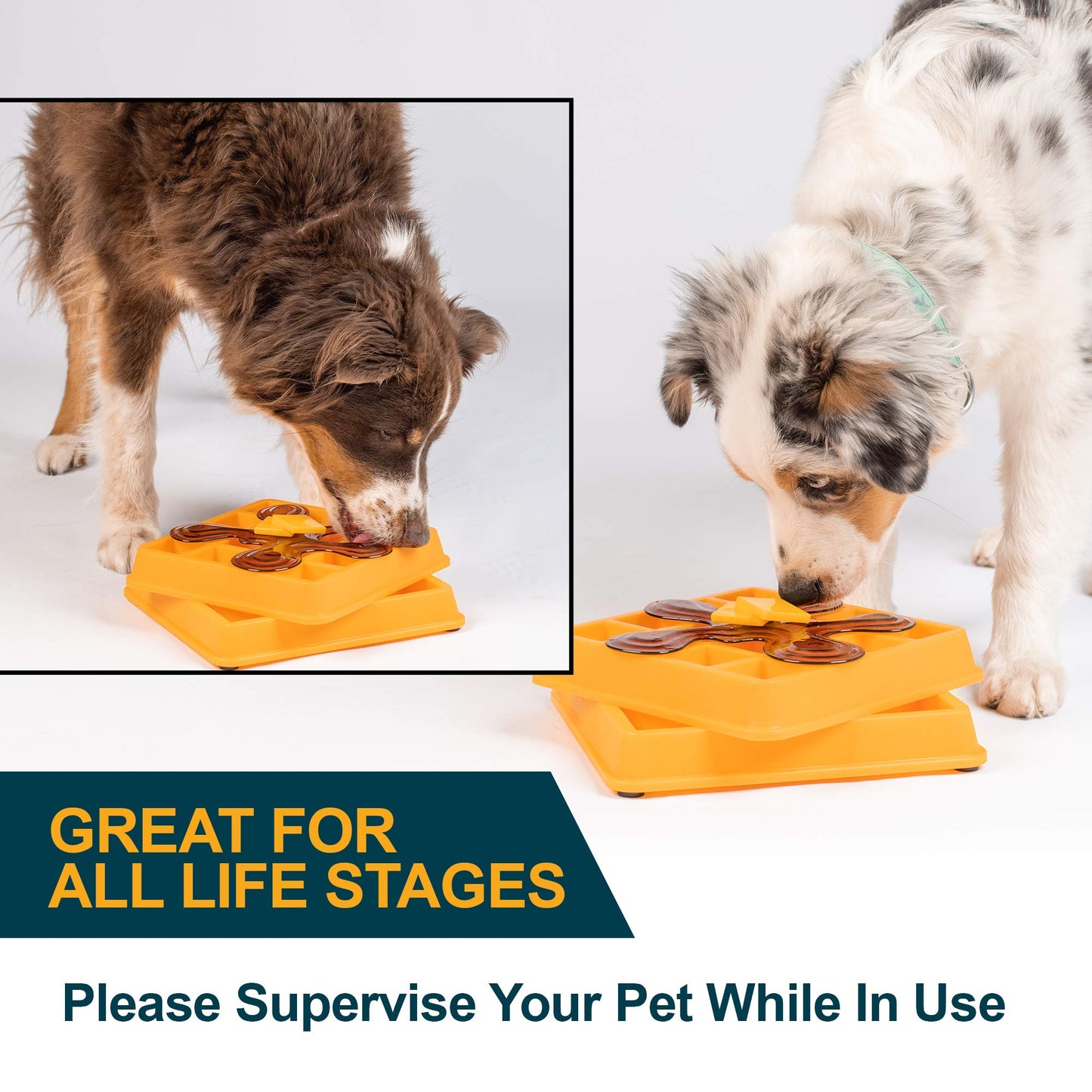 Our Pets Waffle Interactive Puzzle Game Dog Toys (Dog Puzzle Toy-Great Alternative to Snuffle Mat for Dogs and Slow Feeder Bowls) Cat Puzzles & Interactive Toys for Treats