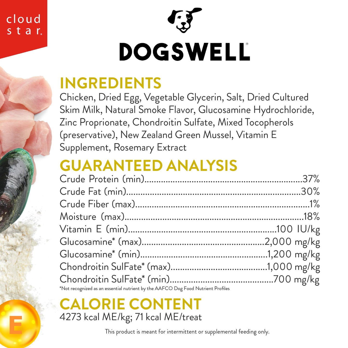 Dogswell Grain-Free Hip and Joint Chicken Grillers for Dogs, 12 oz. Model: 842185