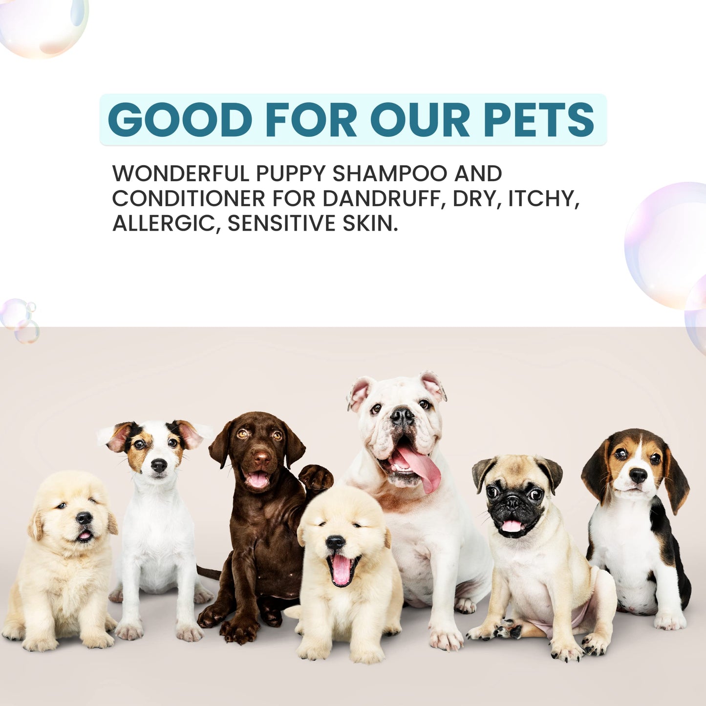 Furfect Choice 2 in 1 Dog Shampoo and Conditioner | Moisturizing Pet Shampoo for Dogs with Cleansing and Gentle Conditioner Formula | Dog Shampoo for Allergies and Itching | 16 oz