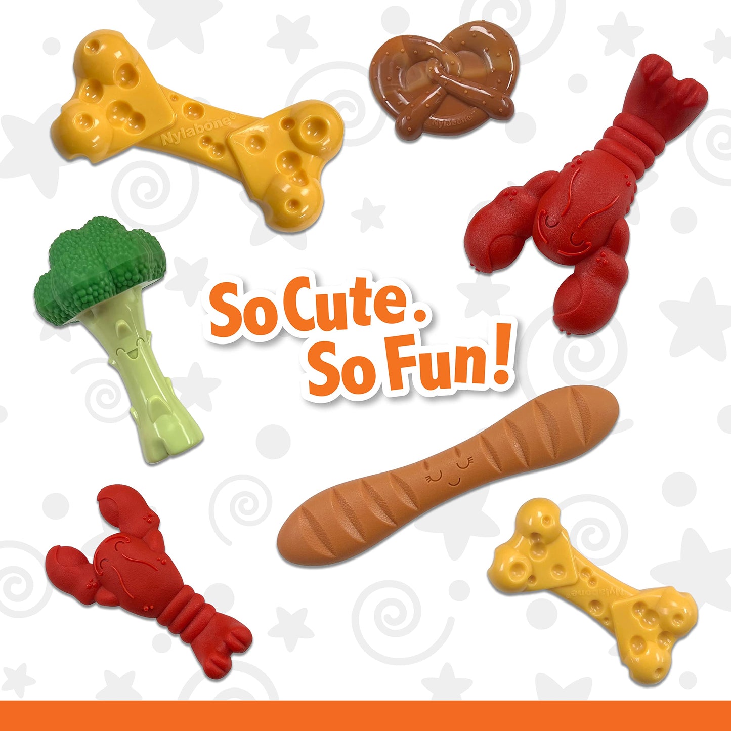 Quizvi Dog Chew Toy for Aggressive Chewers – Tough Nylon Bone with Bacon Flavor for Pitbulls & Large Dogs, Indoor Play for Teeth Cleaning & Anxiety Relief