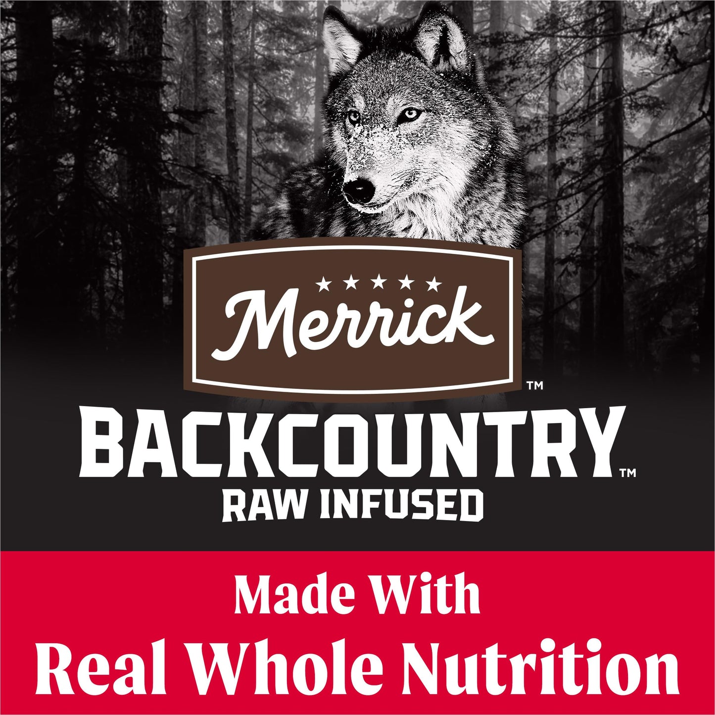 Merrick Backcountry Grain Free Dry Adult Dog Food Kibble With Freeze Dried Raw Pieces, Great Plains Red Recipe - 20.0 lb. Bag