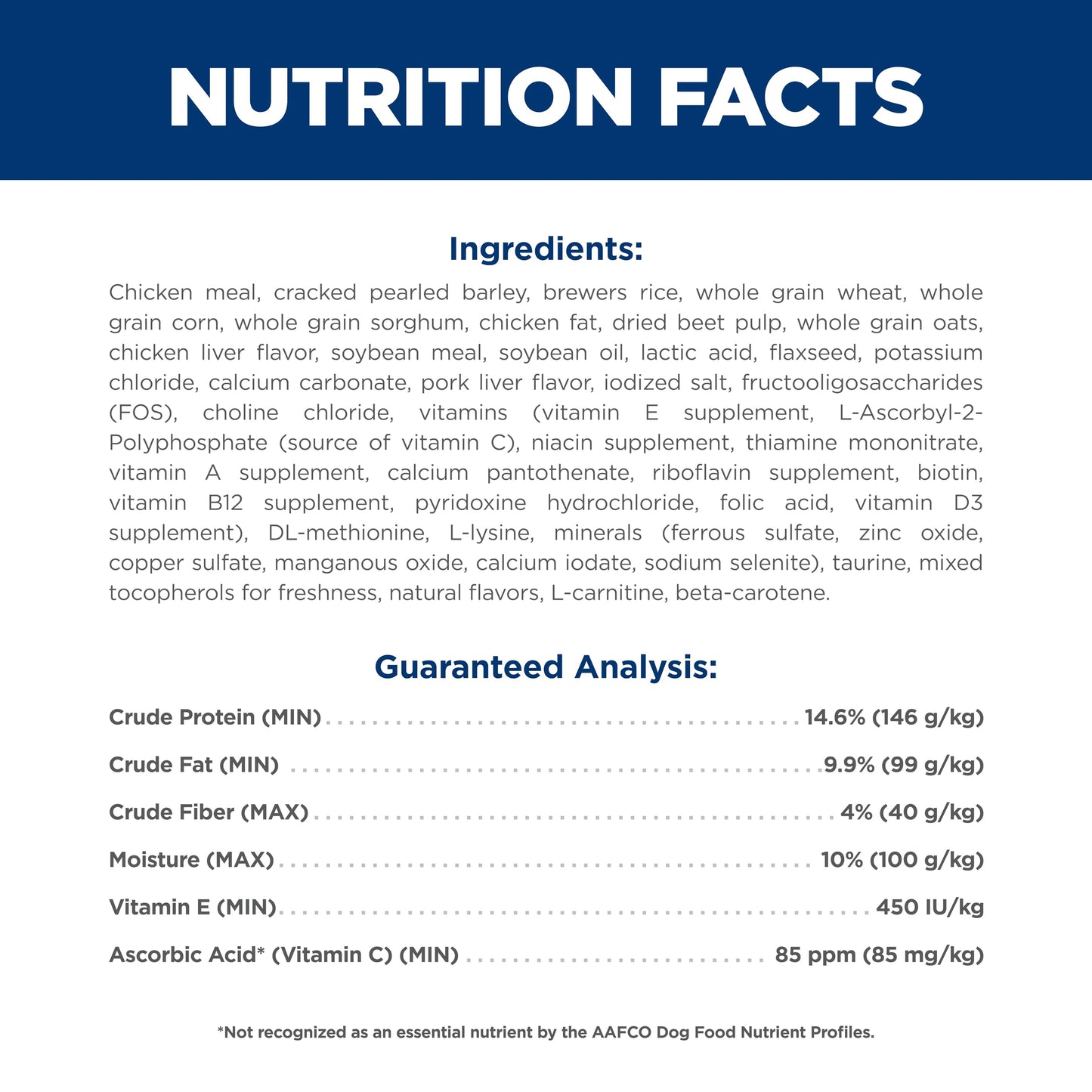 Hill's Science Diet Adult 7+, Senior Adult 7+ Premium Nutrition, Small Kibble, Dry Dog Food, Chicken, Brown Rice, & Barley, 5 lb Bag