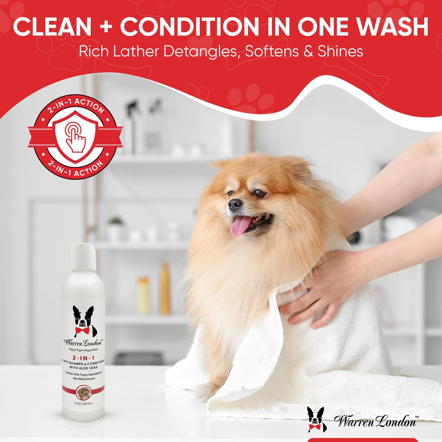 Vet's Best Medicated Oatmeal Shampoo for Dogs, Soothes Dog Dry Skin, Cleans, Moisturizes Dry Flaky Dog Skin and Conditions Skin and Coat, 16 oz