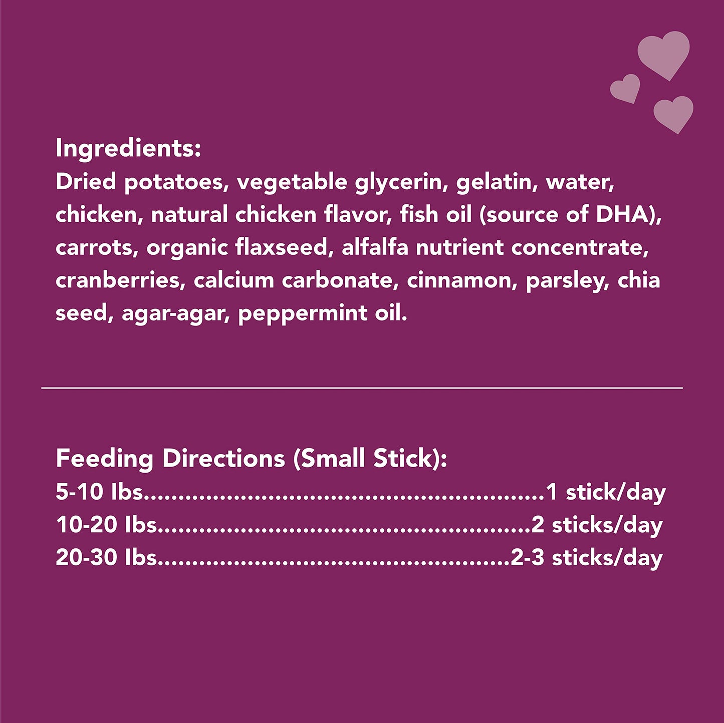 Get Naked Grain Free 1 Pouch 6.2 Oz Puppy Health Dental Chew Sticks, Small