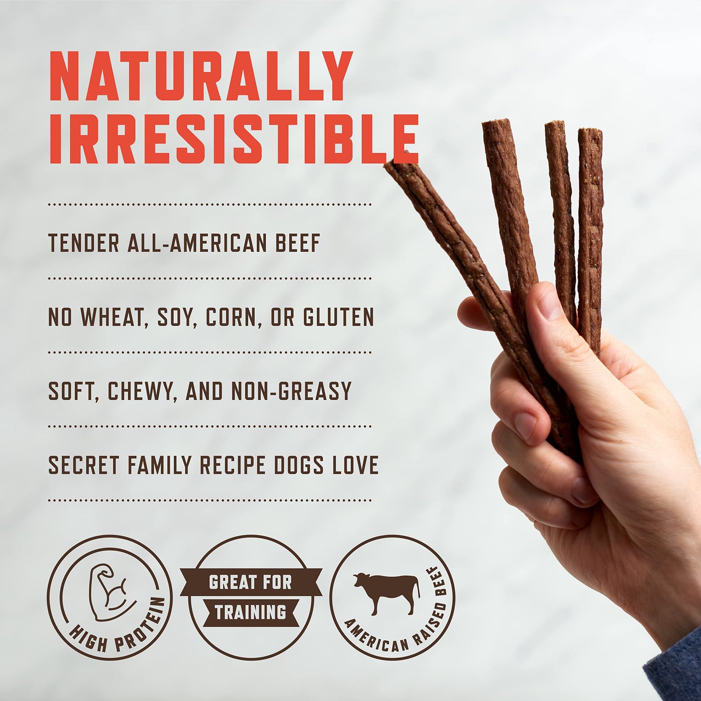 Rocco & Roxie Beef Jerky Sticks Treats for Dogs Bundle + Free 6oz Beef Jerky Sticks for Dogs