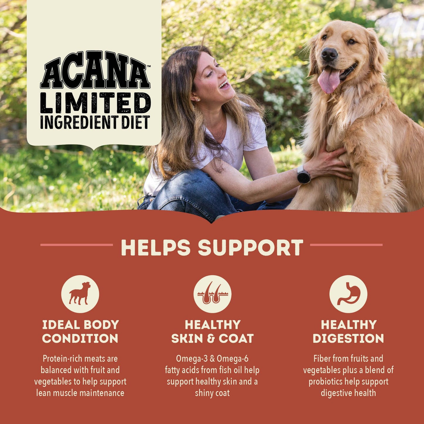 ACANA Singles Limited Ingredient Grain Free High Protein Dry Dog Food Beef & Pumpkin Recipe 22.5lb Bag